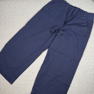 Talbots Navy Casual Cropped Pants Lightweight
